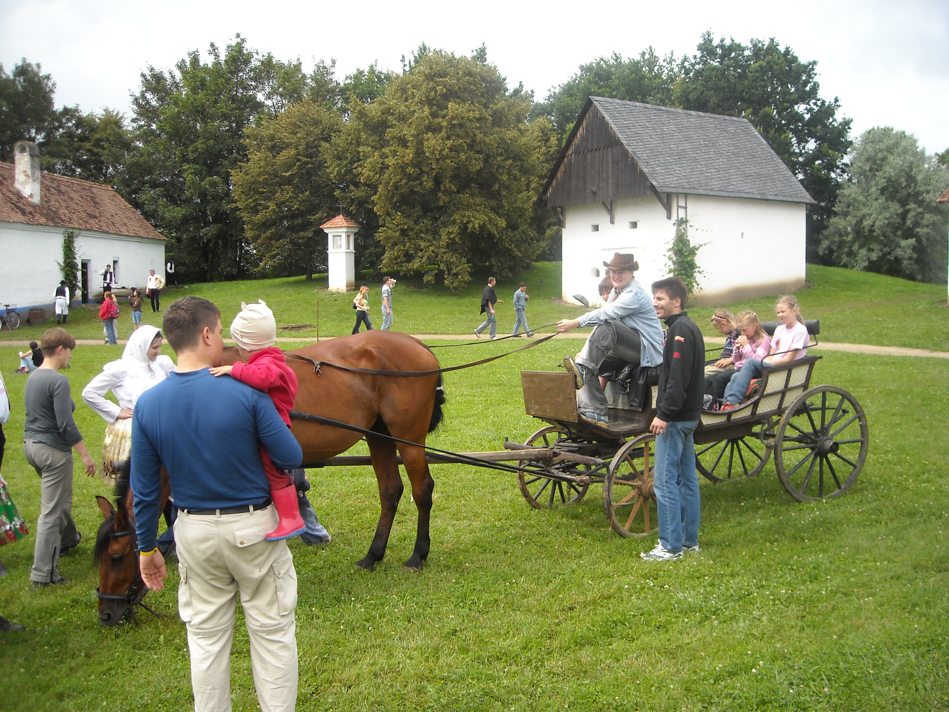 příjezd do skanzenu